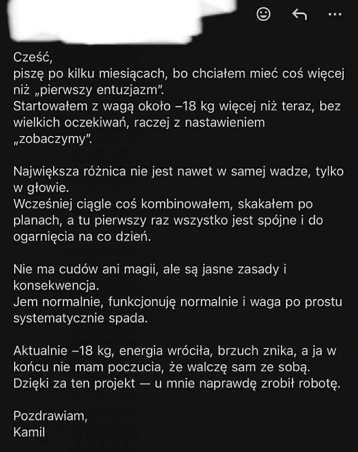 Opinia uczestnika